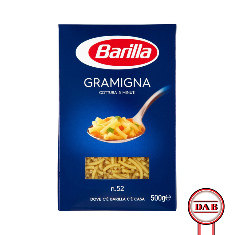 Pasta Barilla – GRAMIGNA n.52 (500gr) – DAB srl – Distribuzione Alimentari  e Bevande
